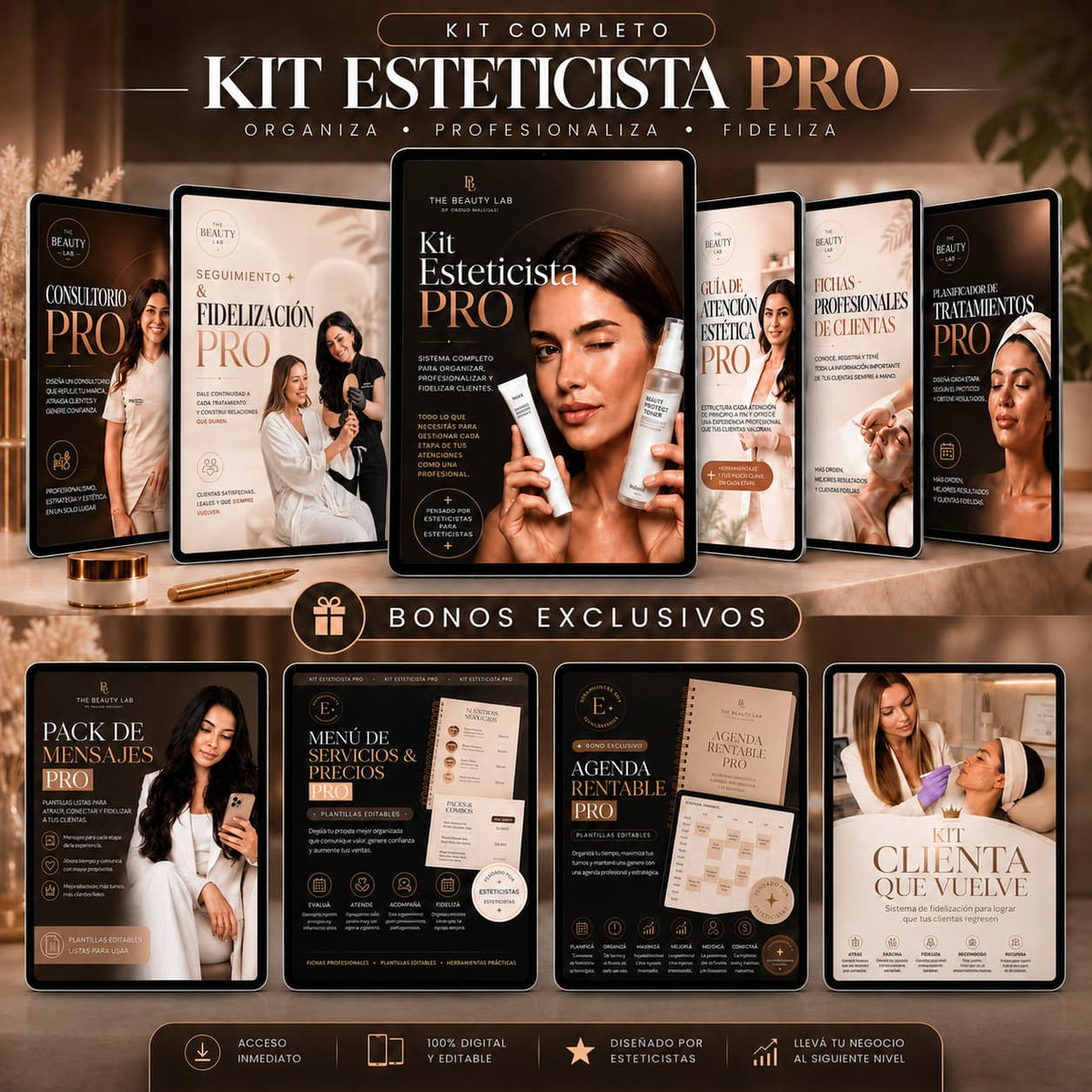Kit Esteticista PRO + BONOS EXCLUSIVOS
