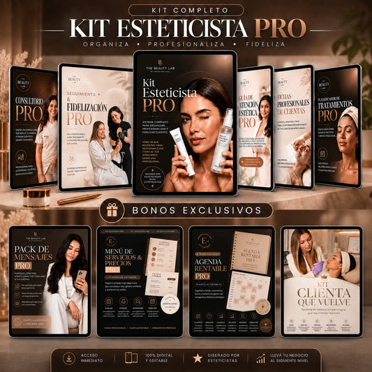 Kit Esteticista PRO + BONOS EXCLUSIVOS
